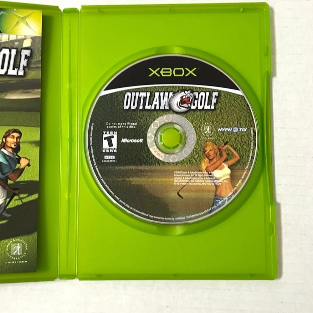 Outlaw Golf (Microsoft Xbox, 2002) Complete & Tested